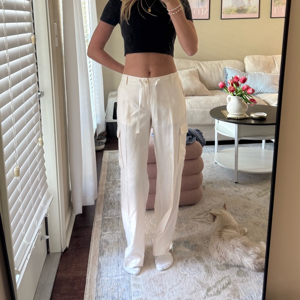 Elegant White Women's Pants